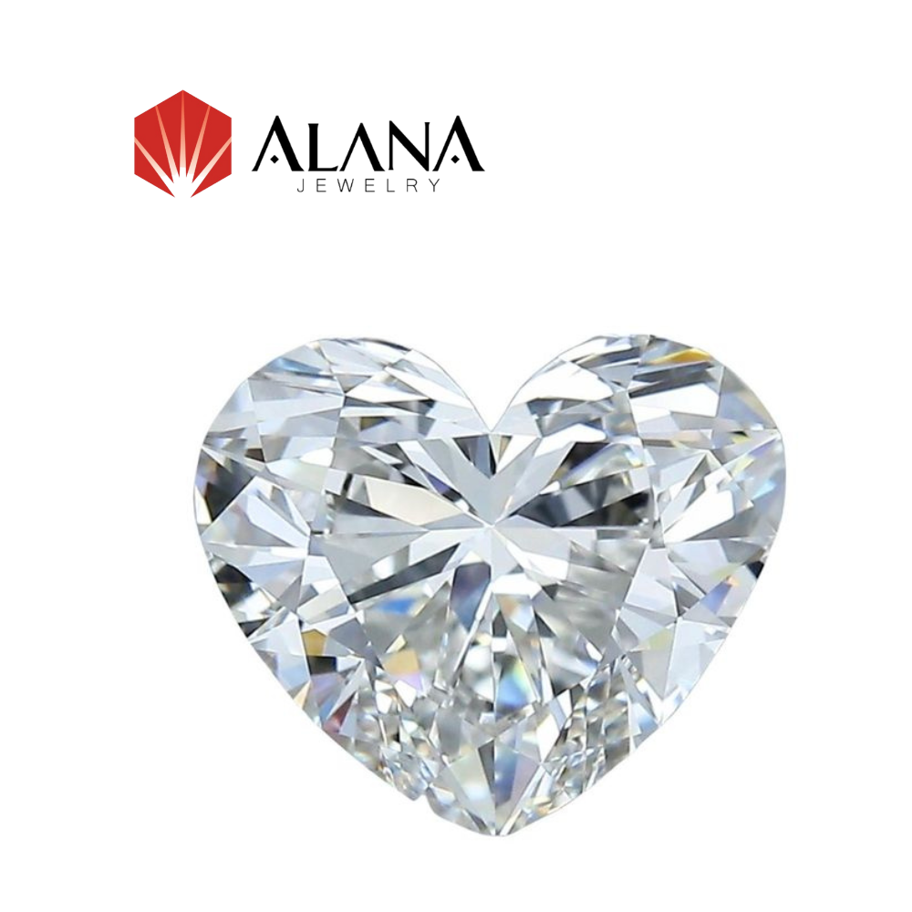 Kim cương Moissanite Heart Độ sạch D/FL