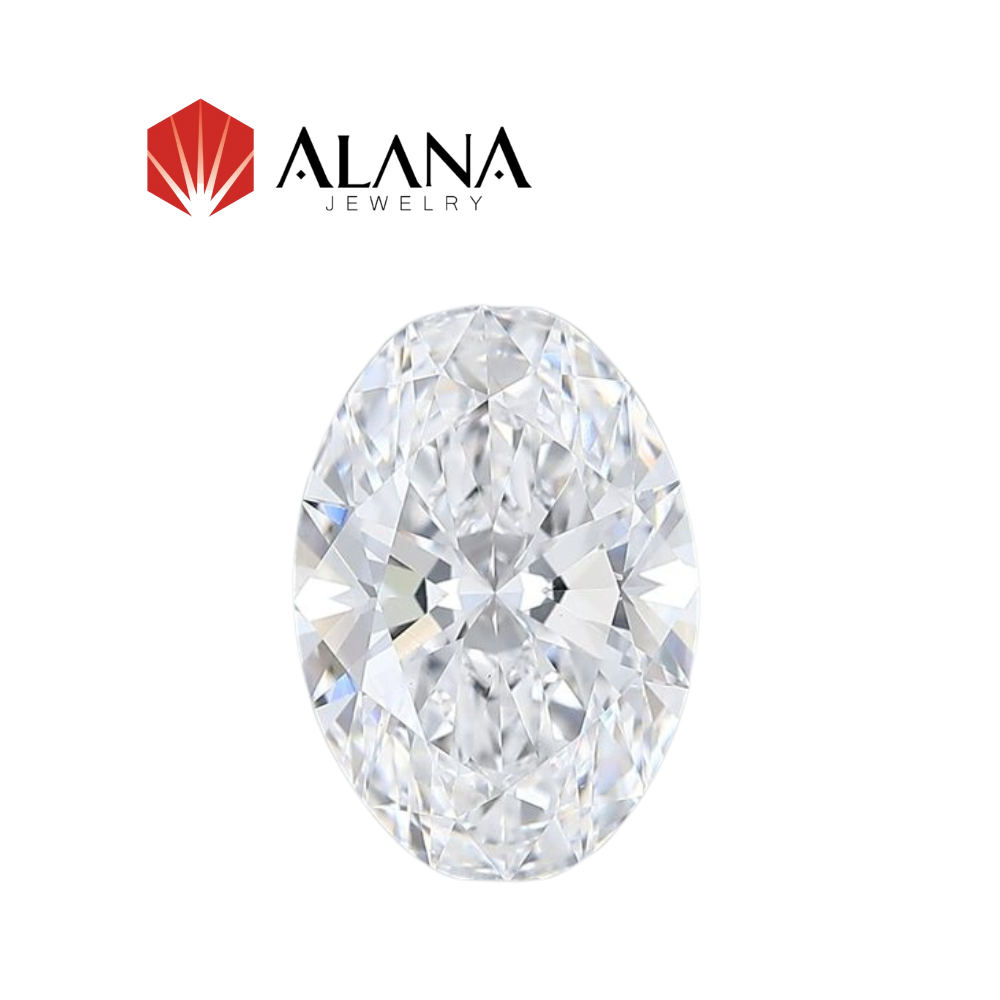 Kim cương Moissanite Oval Độ sạch D/FL