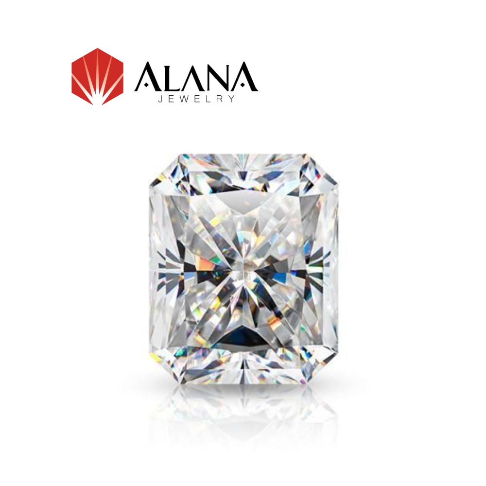 Kim cương Moissanite Radiant Độ sạch D/FL