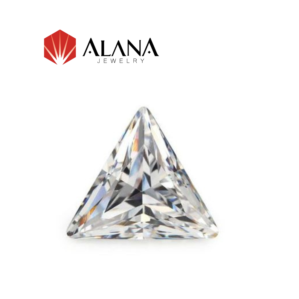 Kim cương Moissanite Triangle Độ sạch D/FL