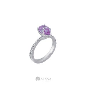 Nhẫn Giọt Tím Xoàn Nam Phi - RWS080010