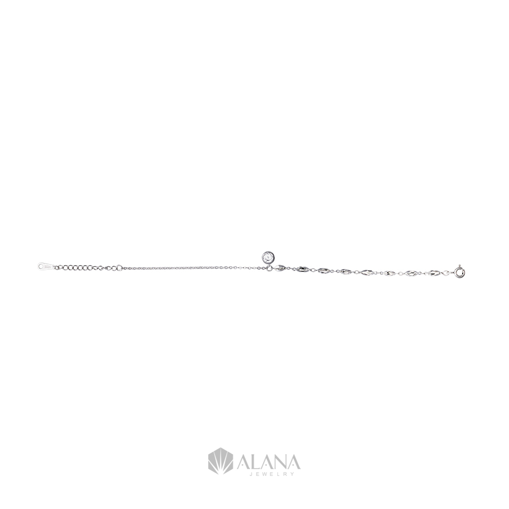 Lắc Tay Mix Ổ Tròn Bạc 925 Xi Vàng Hồng - BRWS003 - Ảnh 5