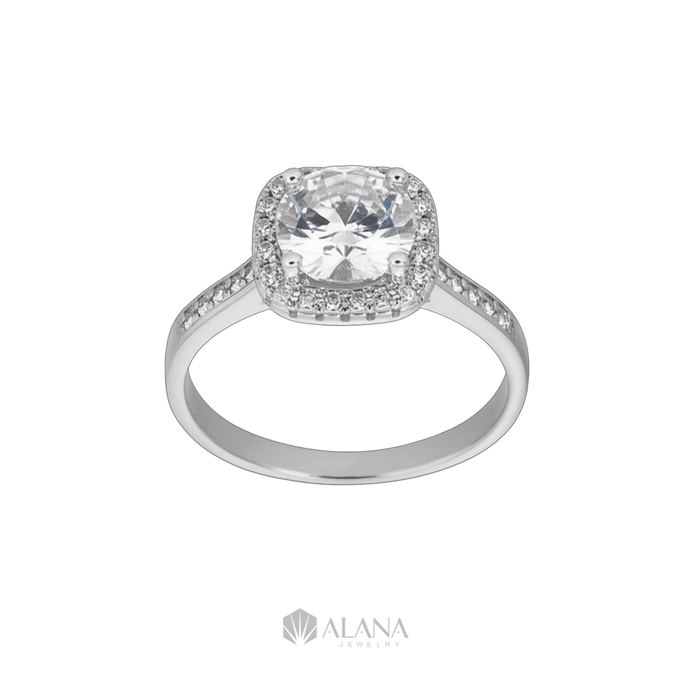 Nhẫn Vuông Đính Moissanite - RWS080011 - Ảnh 4