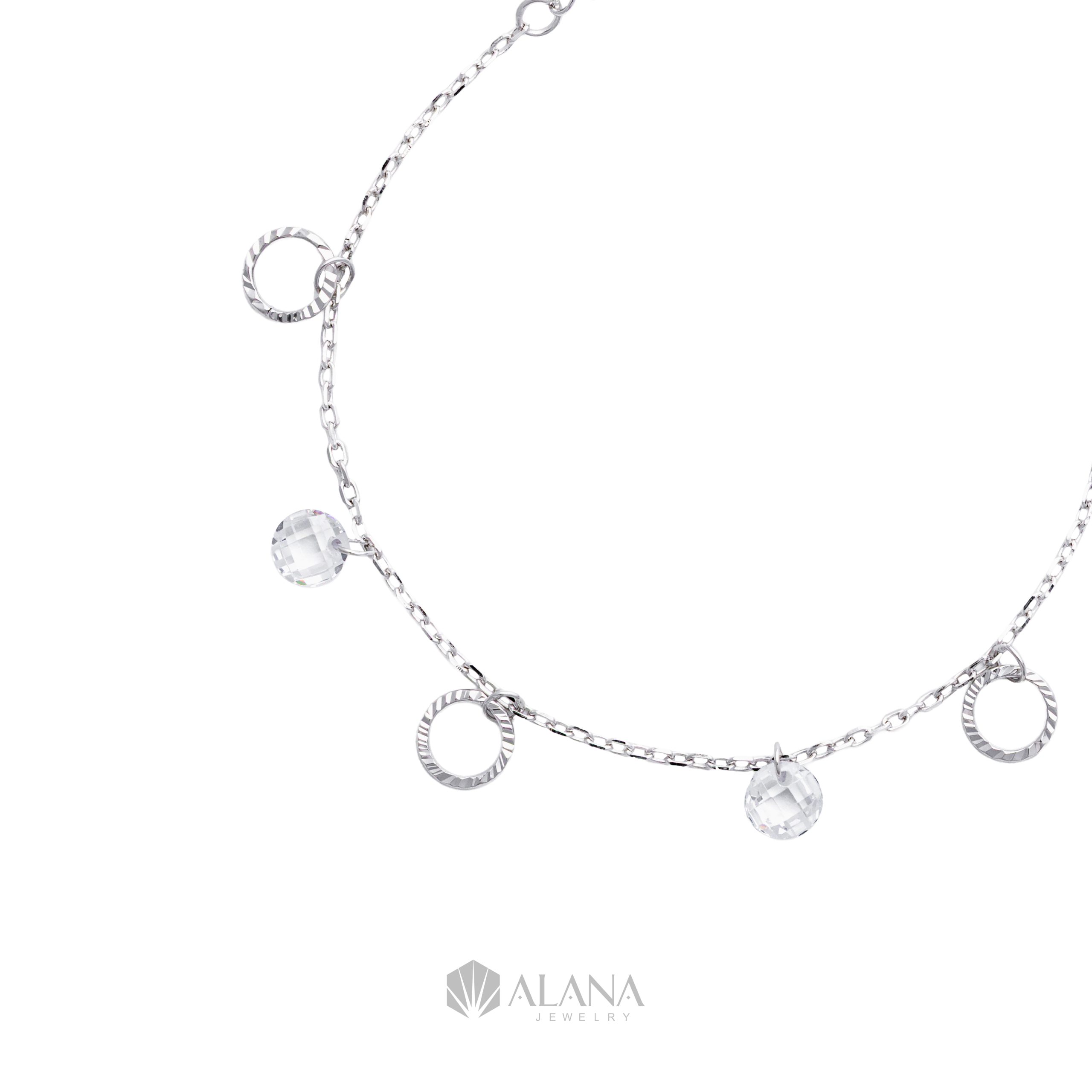 Lắc Tay Mix Mặt Thiết Kế Bạc 925 Xi Vàng Hồng - BRWS001 - Ảnh 5