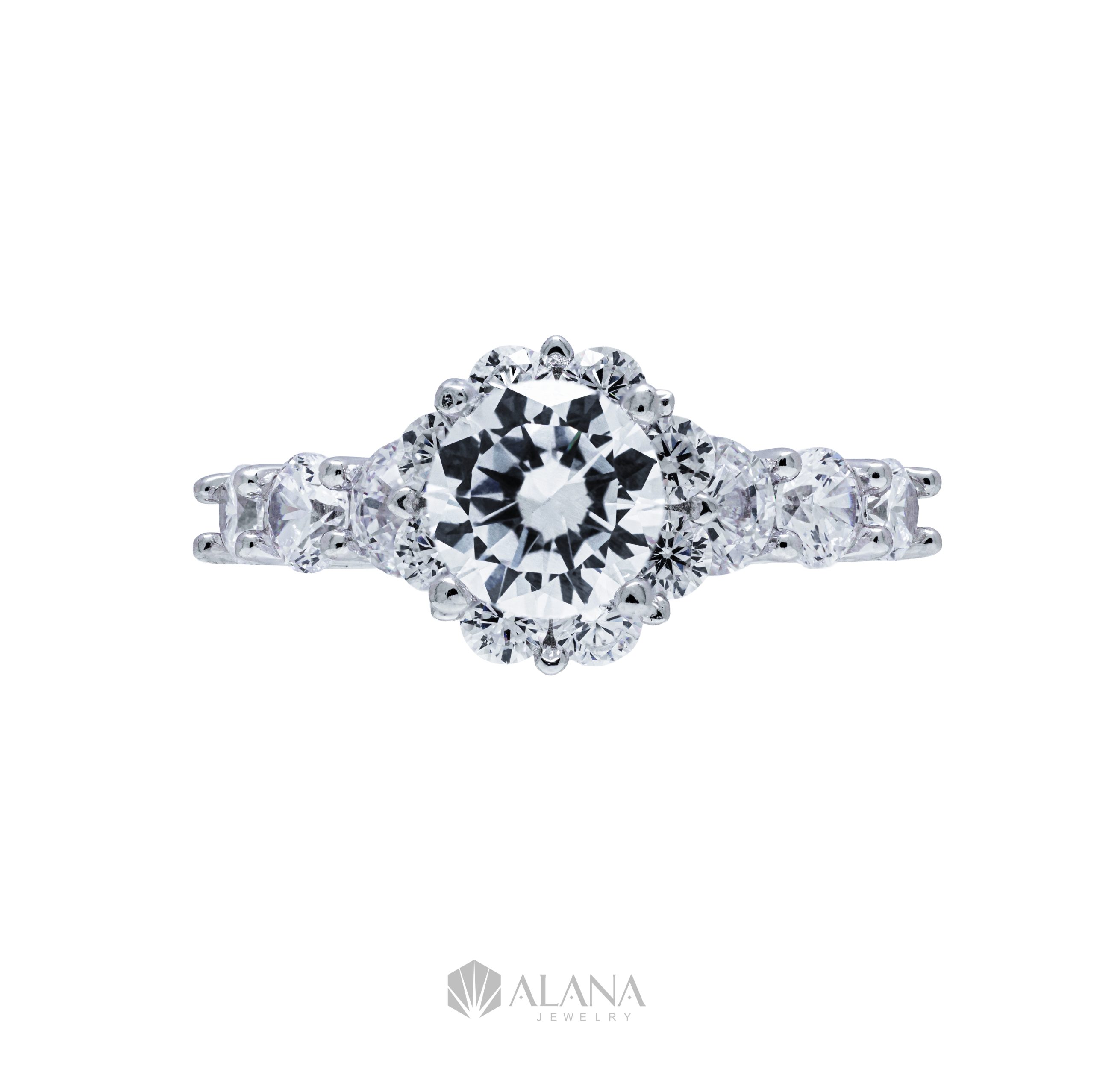 Nhẫn Hoa Đính CZ Chủ 6.5mm - RWS065020 - Ảnh 5