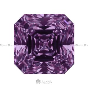 Xoàn Nam Phi Vuông Cắt Góc Tím (H11) 8x8mm - SP034865
