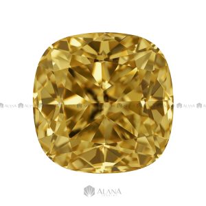 Xoàn Nam Phi Cushion Vàng (H08) 9x11mm - SP202501652