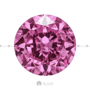 Xoàn Nam Phi Tròn Hồng Tím (H07) 8.0mm - SP202502035