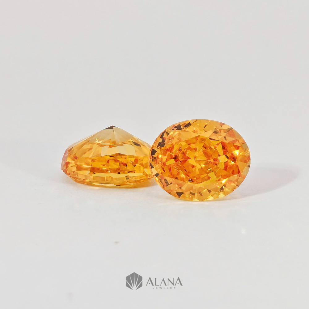 Xoàn Nam Phi Oval Vàng (H08) 8x10mm - SP202501982 - Ảnh 4