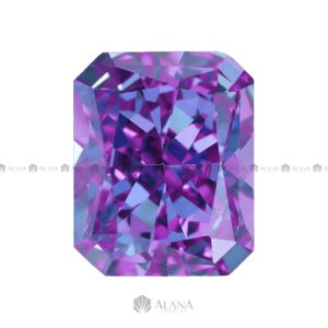 Xoàn Nam Phi Chữ Nhật Cắt Góc Tím (H10) 10x12mm - SP033938