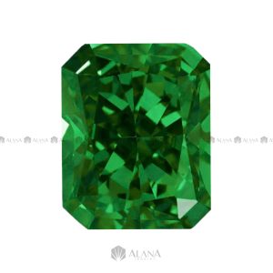 Xoàn Nam Phi Chữ Nhật Cắt Góc Xanh Lá (G15) 12x14mm - SP006050