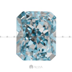 Xoàn Nam Phi Chữ Nhật Cắt Góc Xanh Nước Biển (G20) 7x9mm - SP202501513