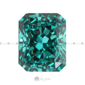 Xoàn Nam Phi Chữ Nhật Cắt Góc Xanh Ngọc (T16) 12x16mm - SP034250